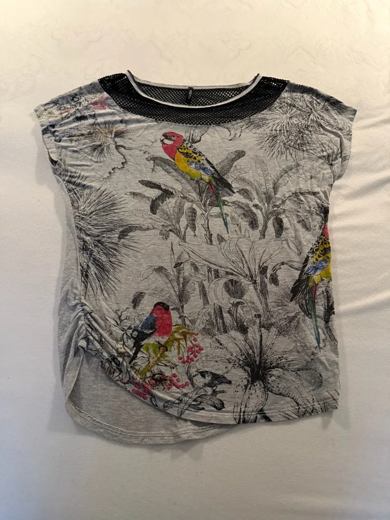 EDISTA Los Angeles Parrot Print Short sleeved top photo 1