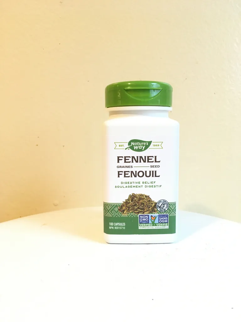 nature’s way fennel seeds - 100 capsules photo 1