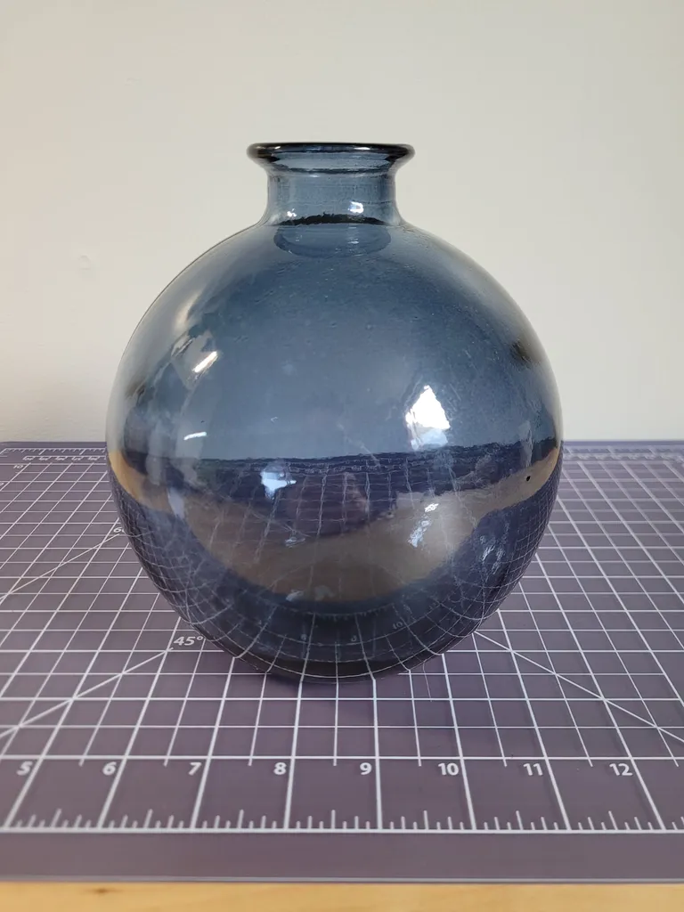 Big Blue Glass Bottle photo 1