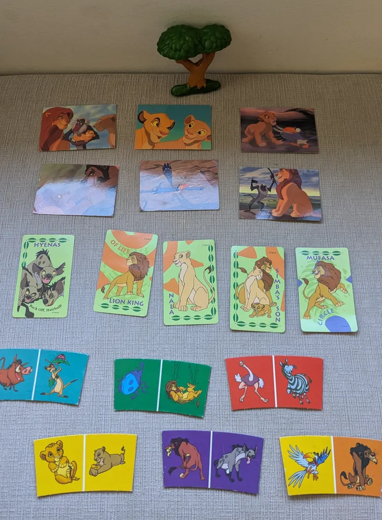 Vintage Disney The Lion King Cards and Board Game Pieces photo 1