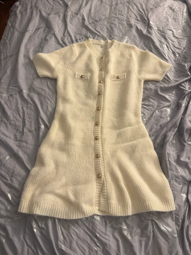 Knit dress white photo 1