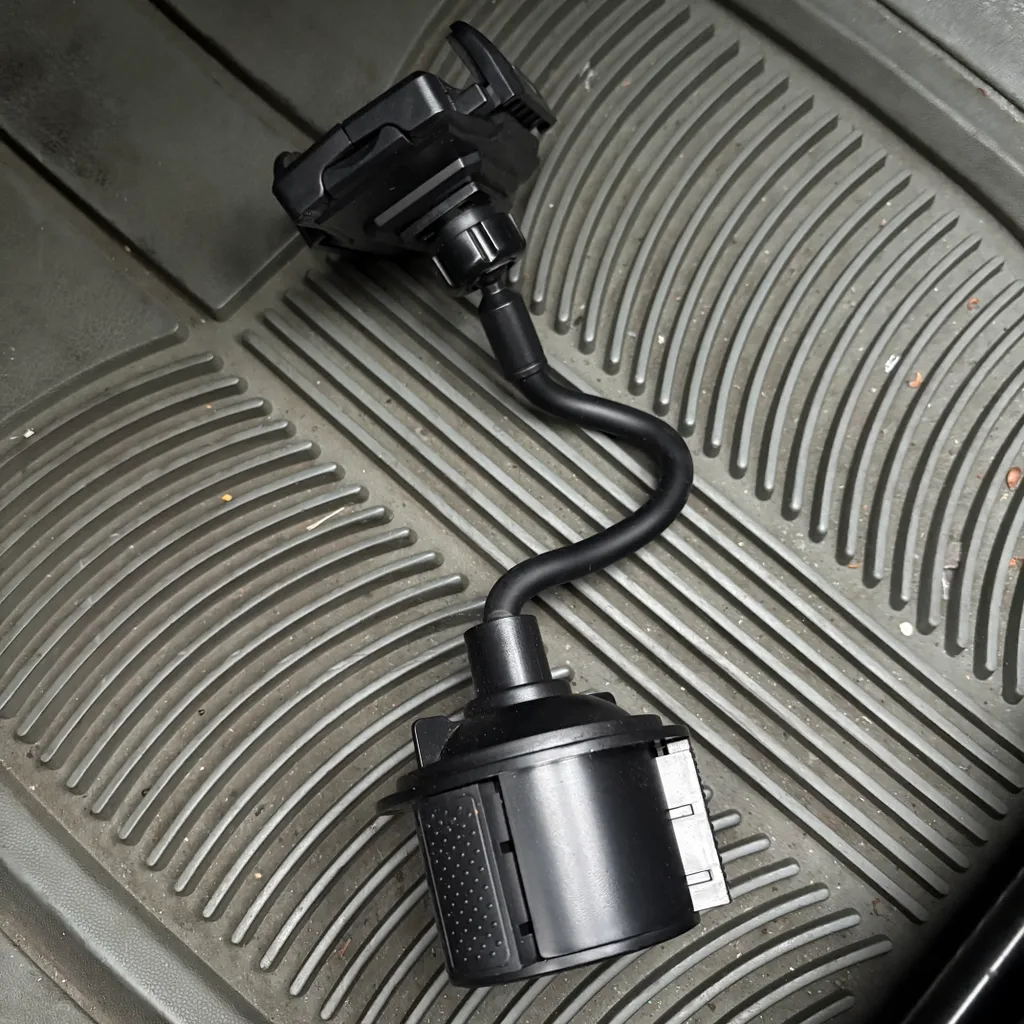 Car cell phone cup holder gooseneck smartphone  display stand photo 1