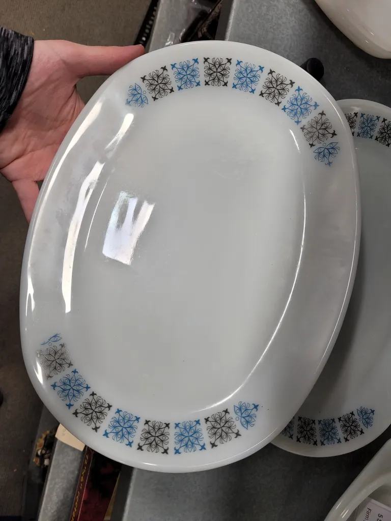 JAJ made in England pyrex platters photo 1