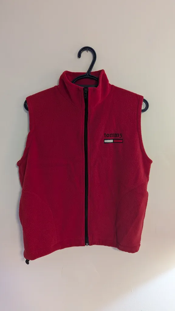 Tommy Hilfiger Red Fleece Vest - Youth Size Large photo 1
