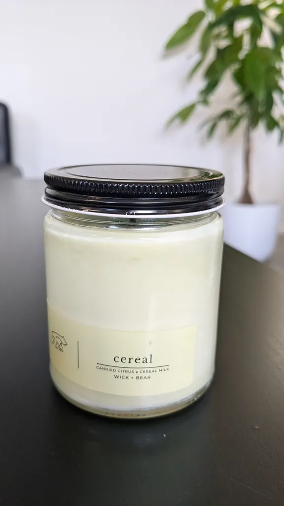 Cereal Scented Wick + Bear Candle photo 1