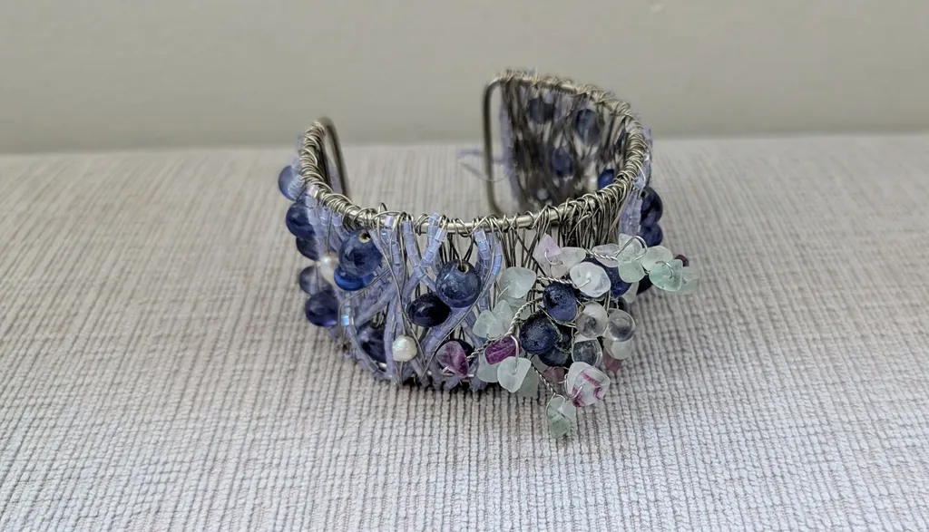 Brand New Beaded Cuff Bracelet - Gift Idea! photo 1
