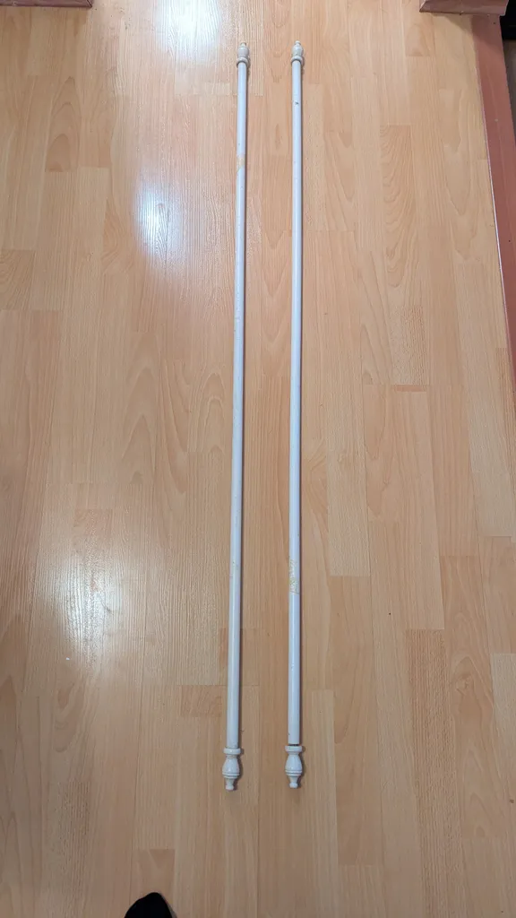 Two Wooden Curtain Rods  photo 1