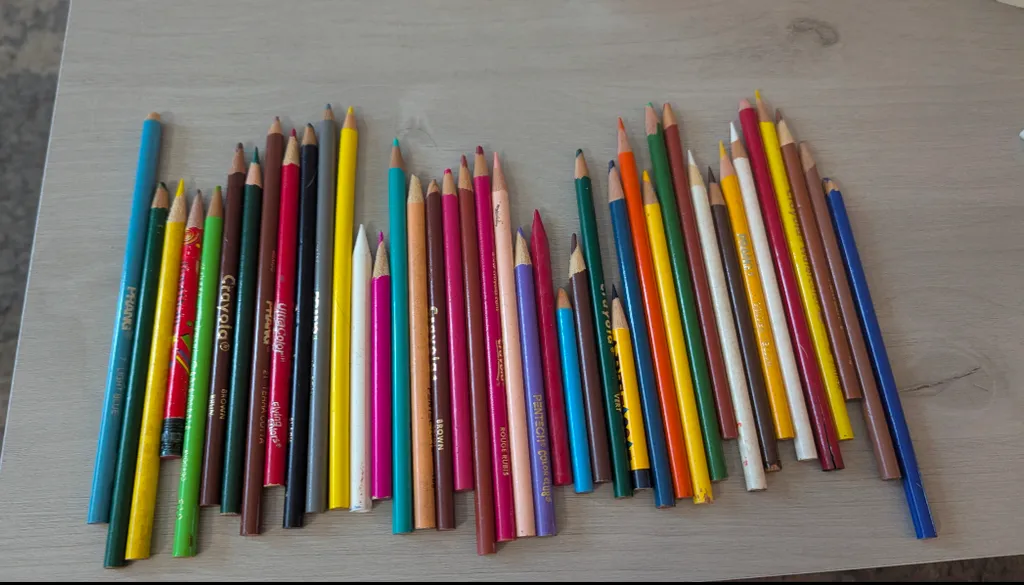 Assorted Colour Pencils (41 total) photo 1