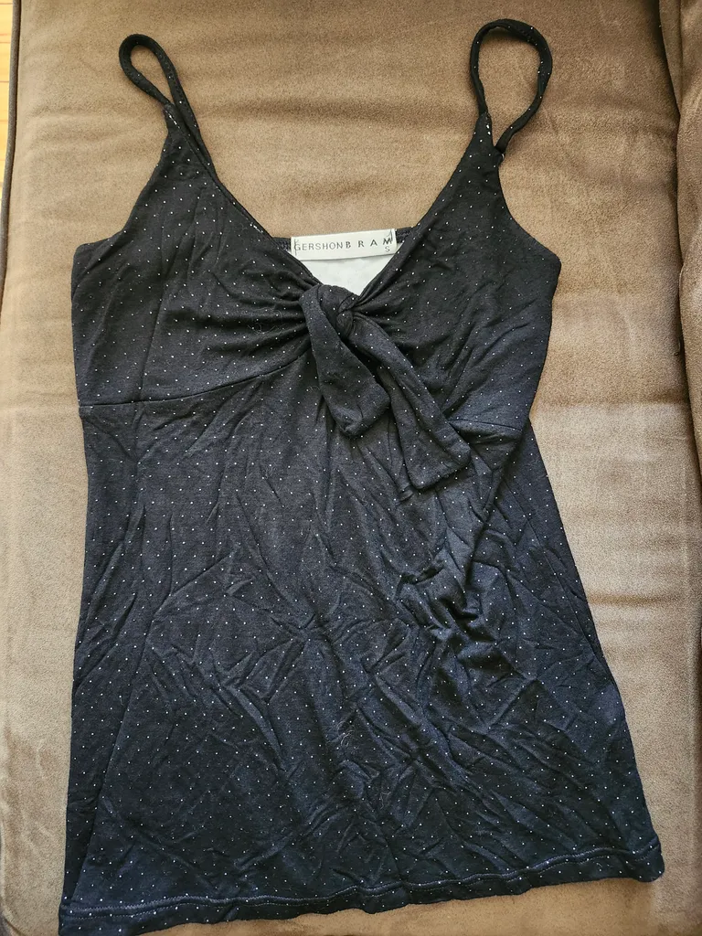 Super cute and  sexy polka dot top. I'd say it's size M.  photo 1