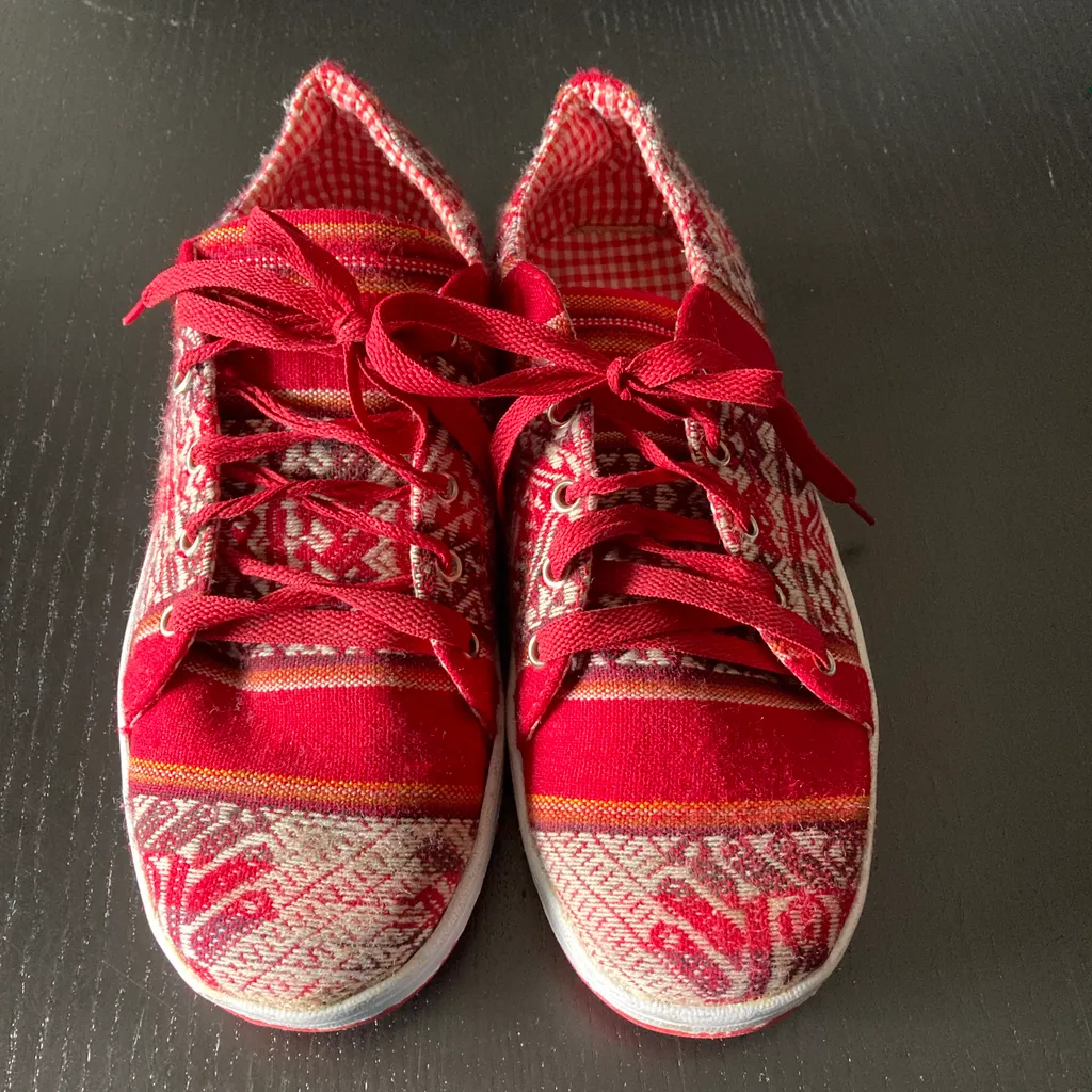 BARDELLI CANVAS PRINT SHOES WITH LACES  photo 1