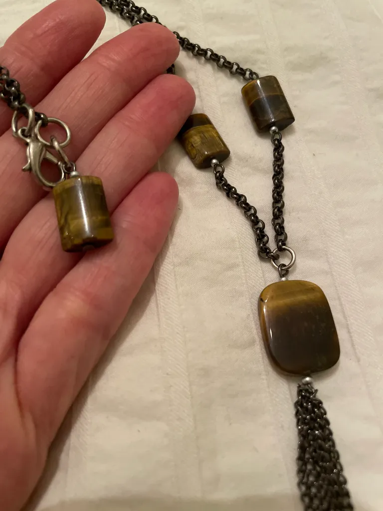 Tiger eye 👁️ necklace  photo 1