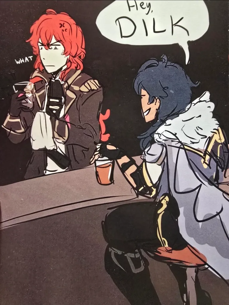 Genshin Impact Diluc and Kaeya Fanart Print photo 1