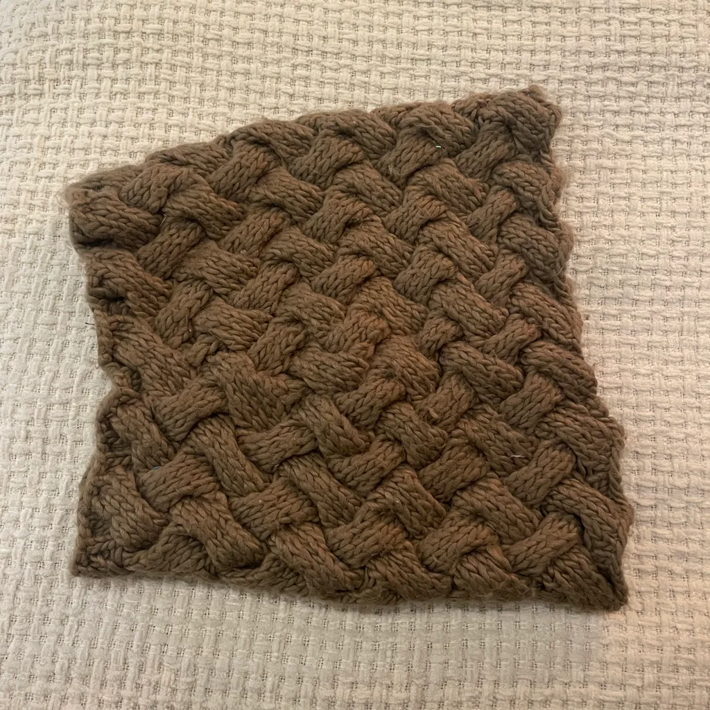 Beige circle scarf  photo 1