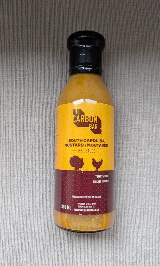 Brand New The Carbon Bar South Carolina Mustard BBQ Sauce photo 1