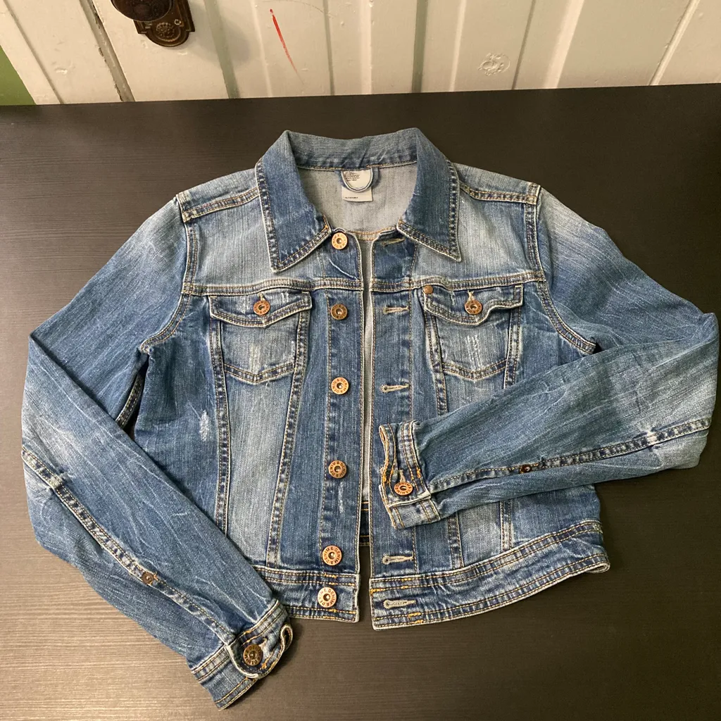 Kids denim jacket size 11/12 photo 1