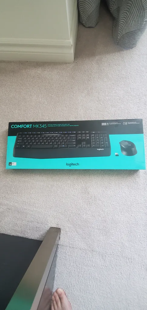 NIB Logitech Wireless Keyboard & Mouse photo 1