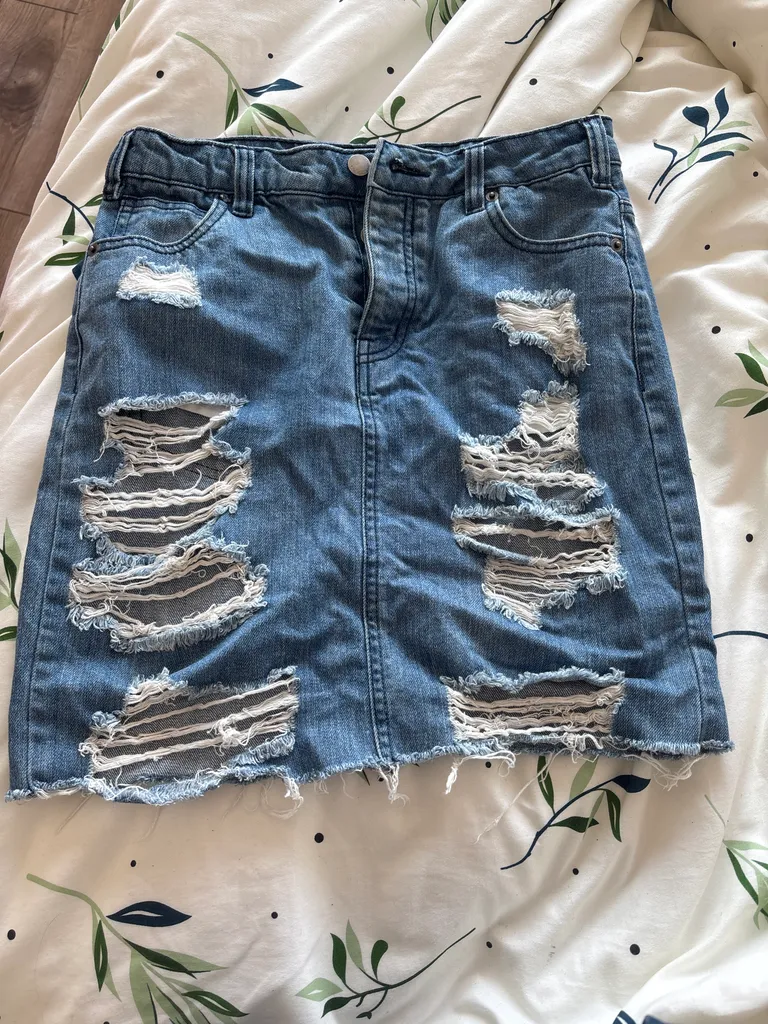 Mini denim skirt  photo 1