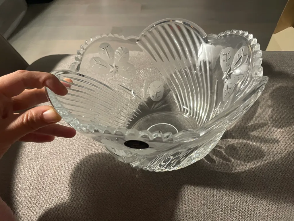 🎁 Lead crystal bowl. Brand new in box  photo 1