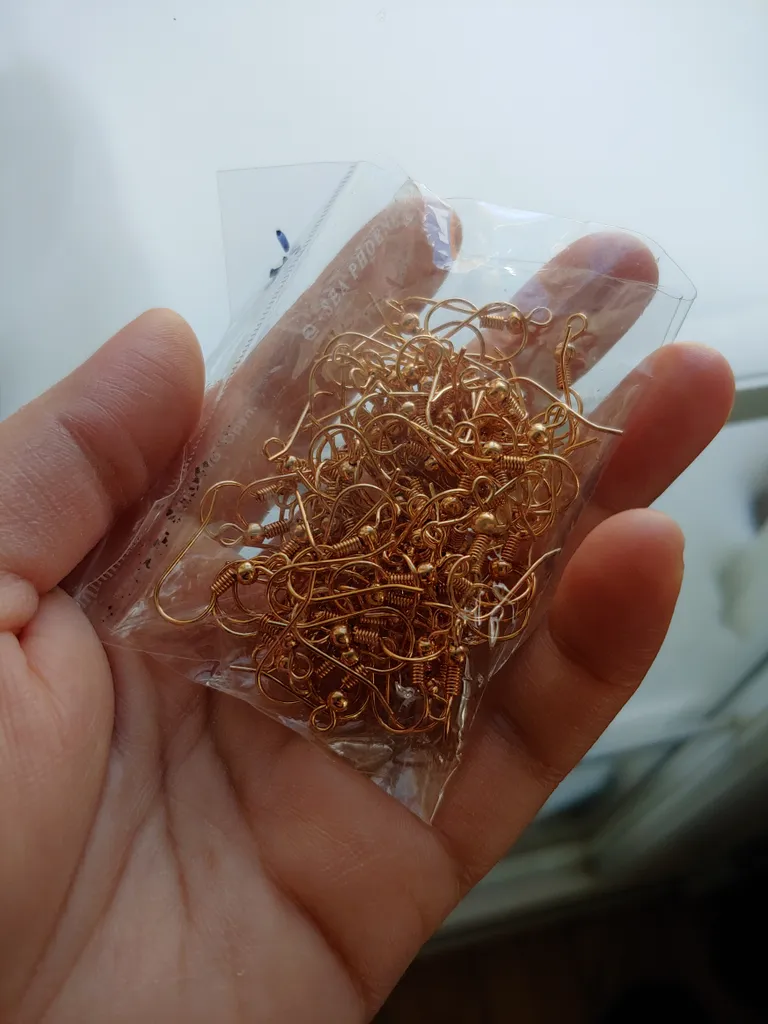 Gold earring hooks photo 1