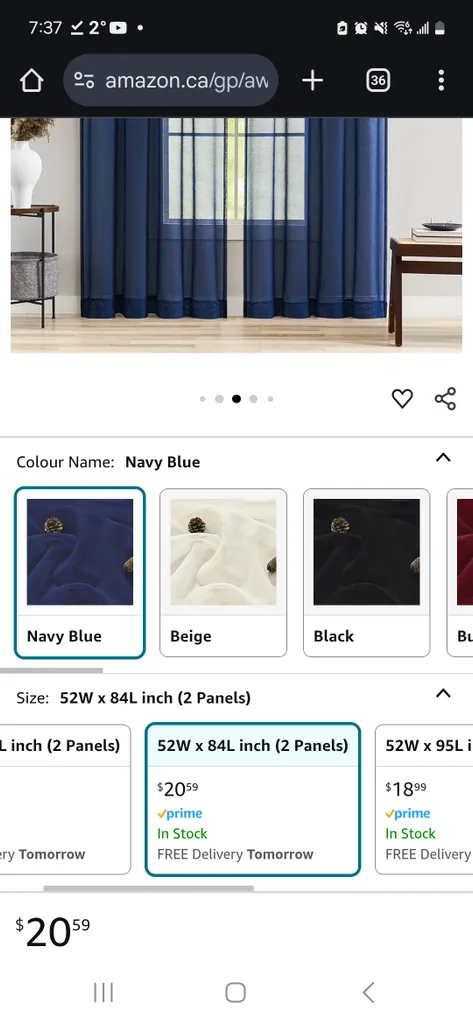 Navy Blue Sheer Curtains photo 1