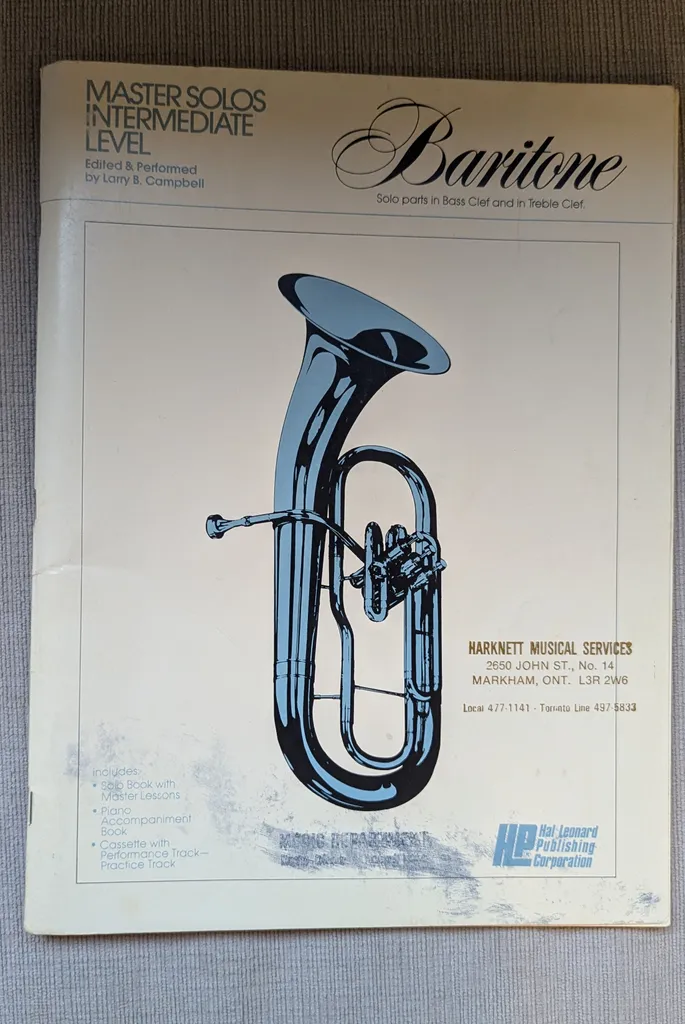 Masters Solo Baritone Intermediate Level  photo 1