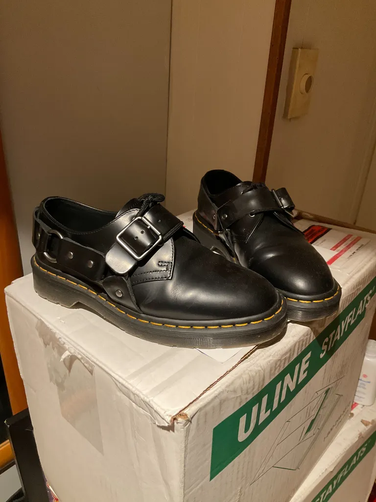 Black Leather Henree Derbys  photo 1