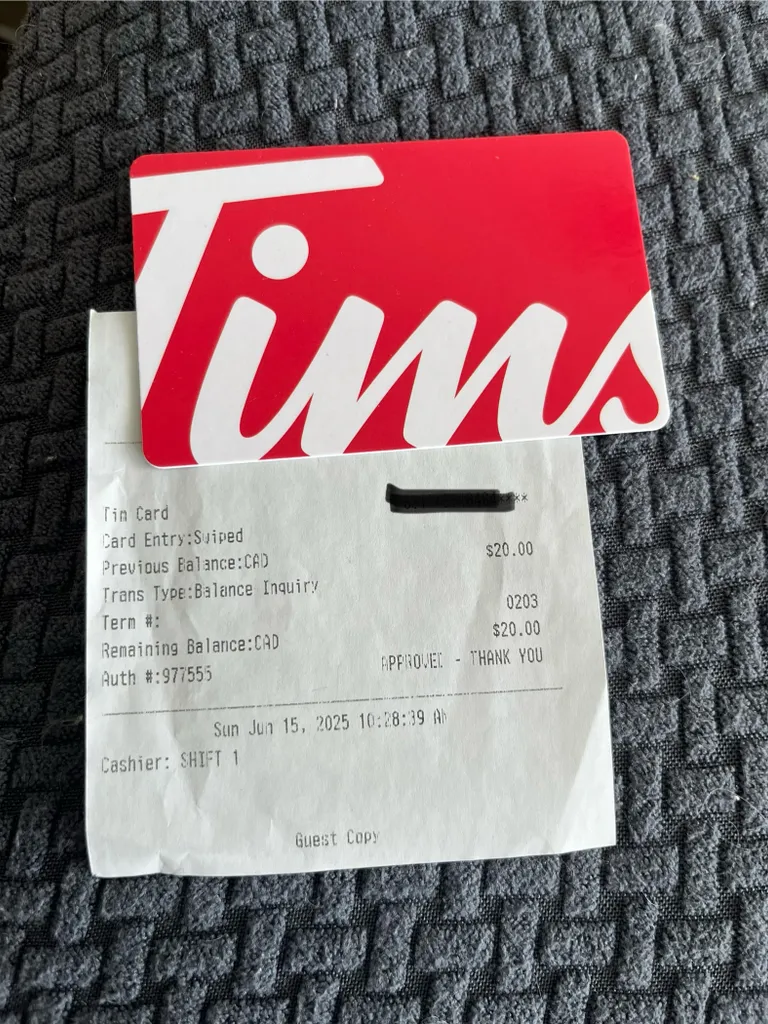 $20 Tims Gift Card photo 1
