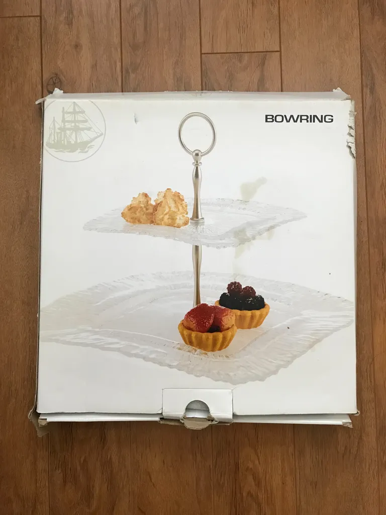 High tea dessert 2 tier stand  🍰  photo 1