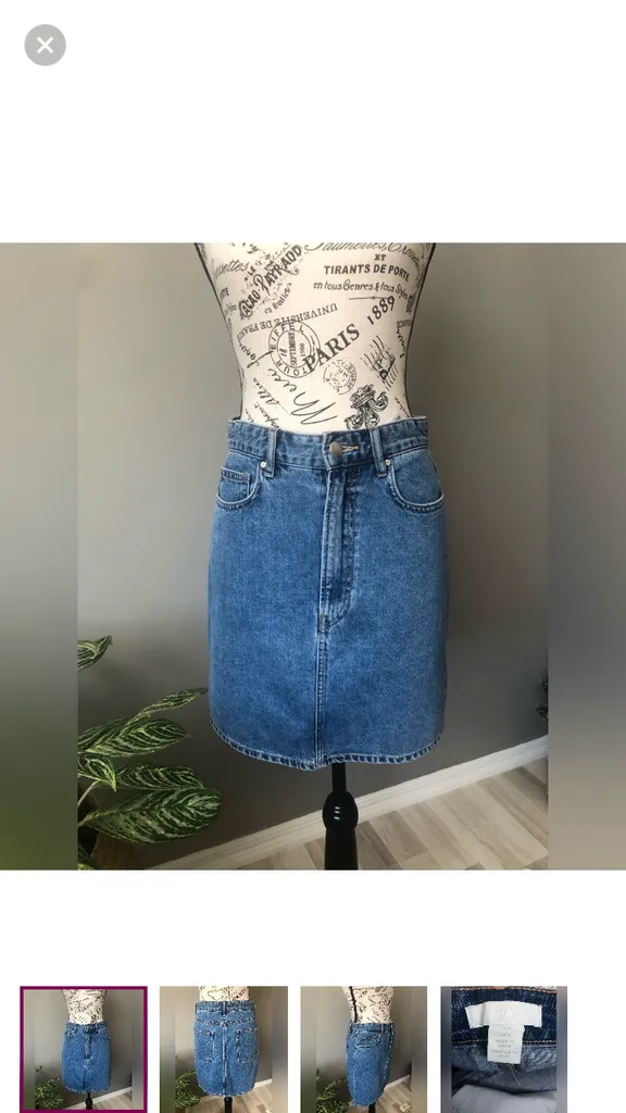 H&M Denim Mini Skirt  photo 1