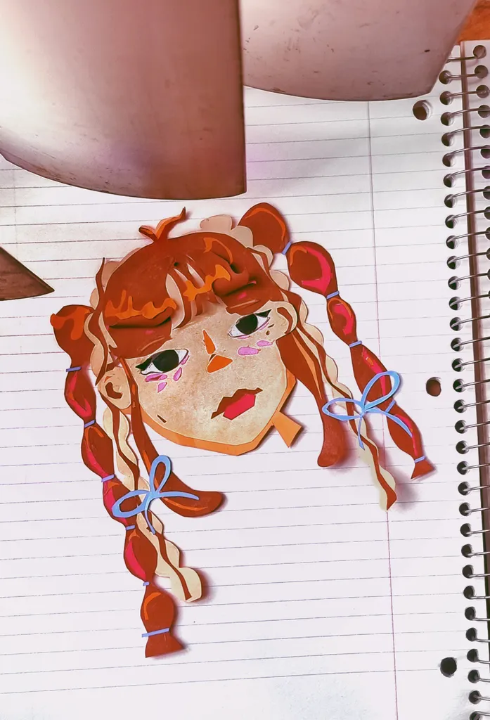 paper portrait photo 1