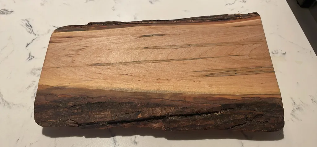 Live Edge Wood Charcuterie Board with legs photo 1
