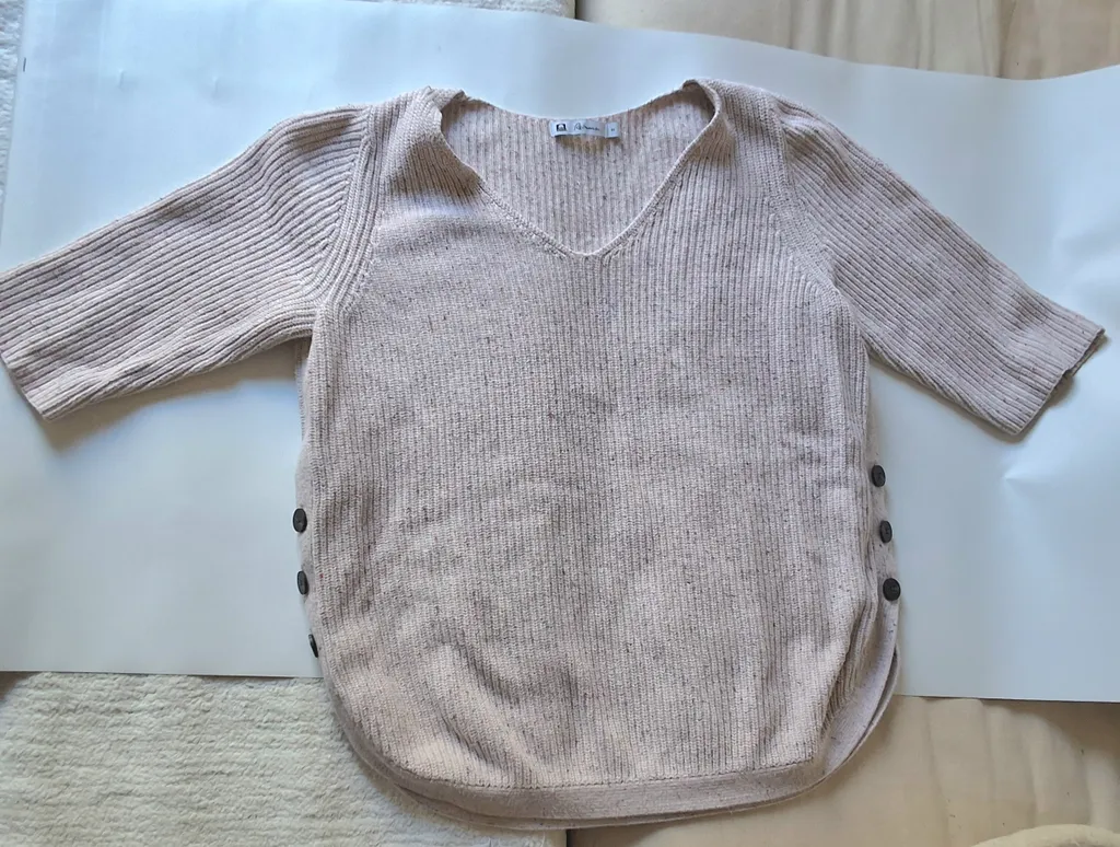 Colourful Knit Pullover / Sweater w Multicolor Dots photo 1