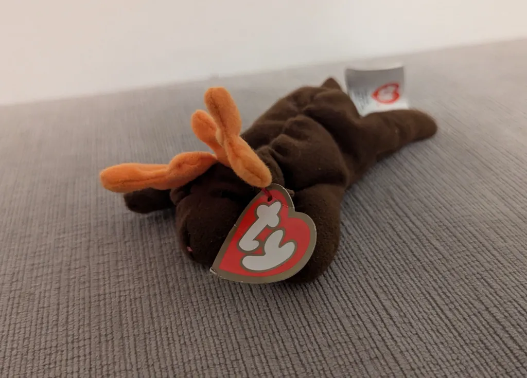 Ty Teenie Beanie Baby Chocolate the Moose photo 1