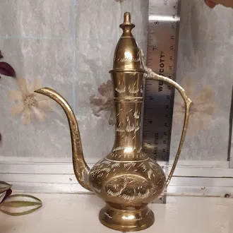 Ornate Brass Pitcher photo 1