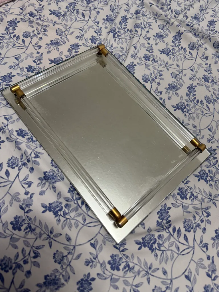 Mirrored plate home decor  photo 1