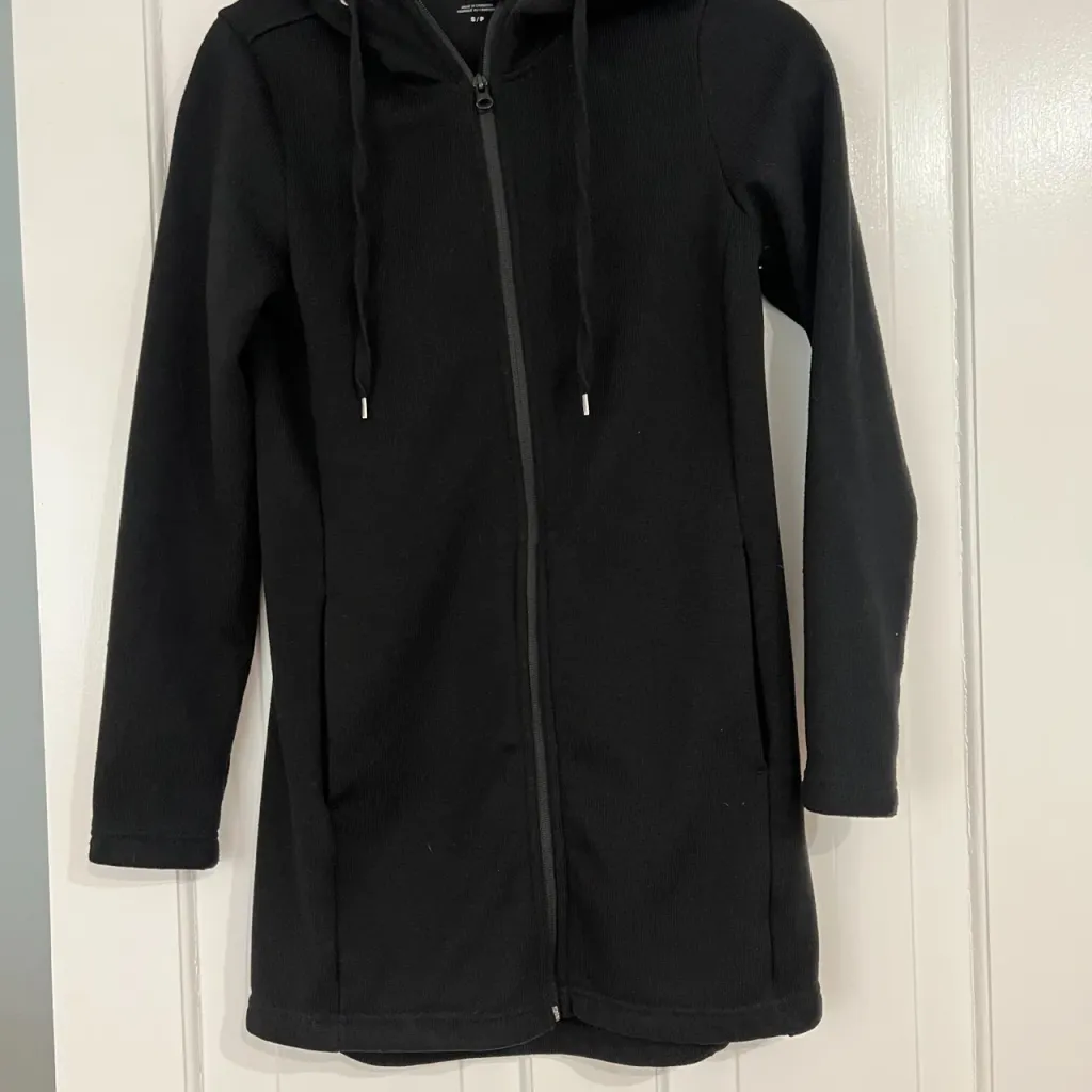 Joe Fresh Women’s Zip Up Fleece Lined Sweater, Small photo 1