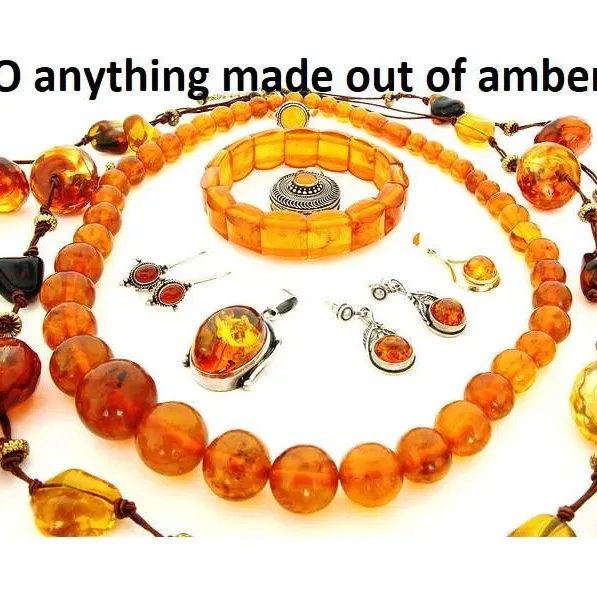 ISO any jewelry made out of amber resin photo 1