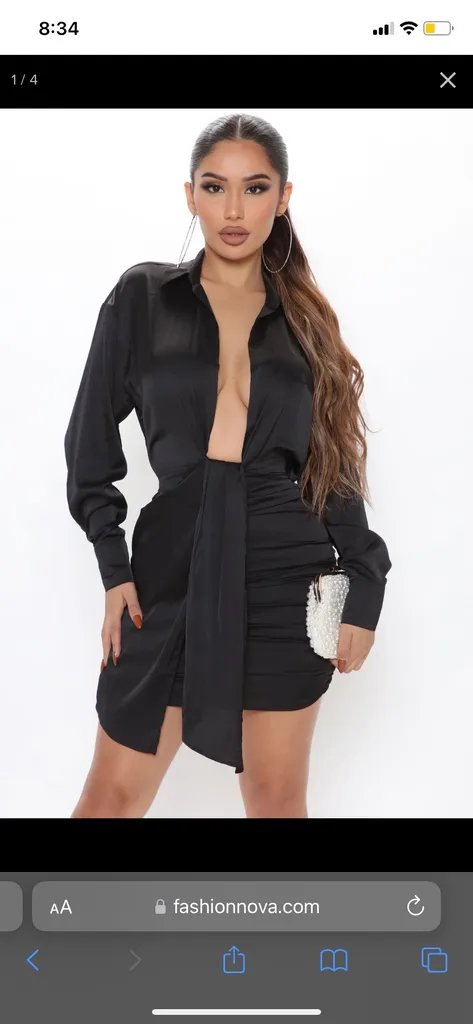 Sexy Satin Dress - BNWT photo 1