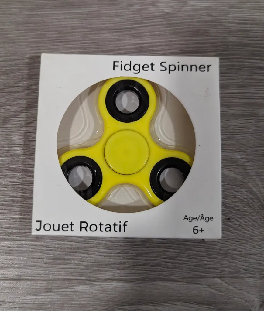 Brand New Yellow Fidget Spinner - Age 6+ photo 1