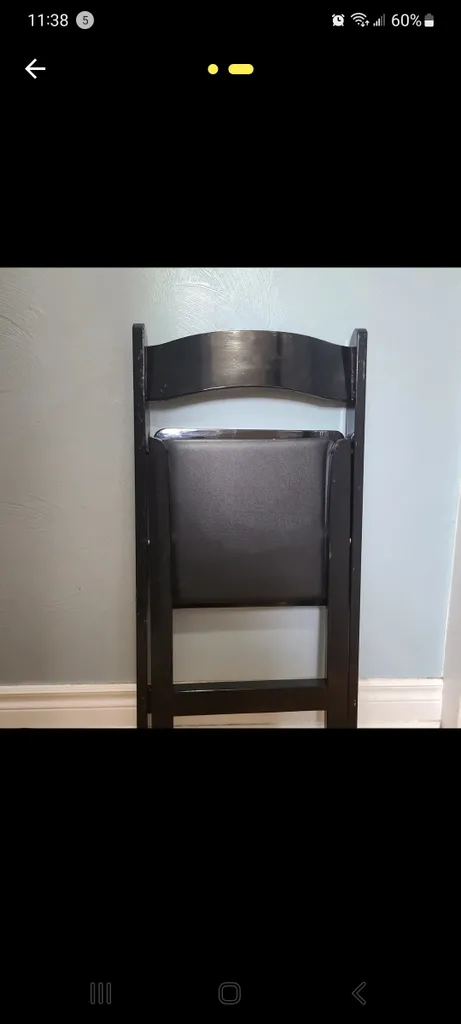 Wooden Chairs - Foldable Black Chairs (9 available) photo 1