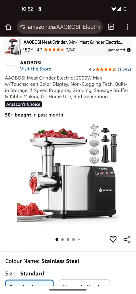 Sausage maker + grinder photo 1