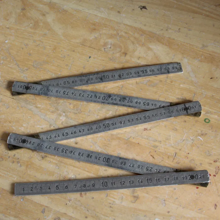 Folding Metal Meter Stick photo 1