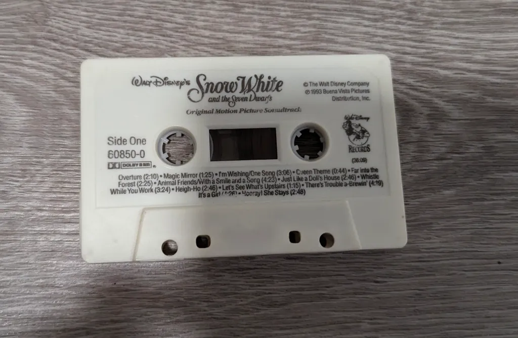 Walt Disney's Snow White Cassette Tape photo 1