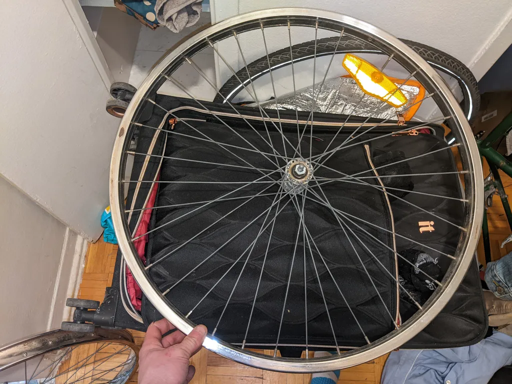 80's Japanese Steel - 26 inch Cruiser Bicycle Rim photo 1