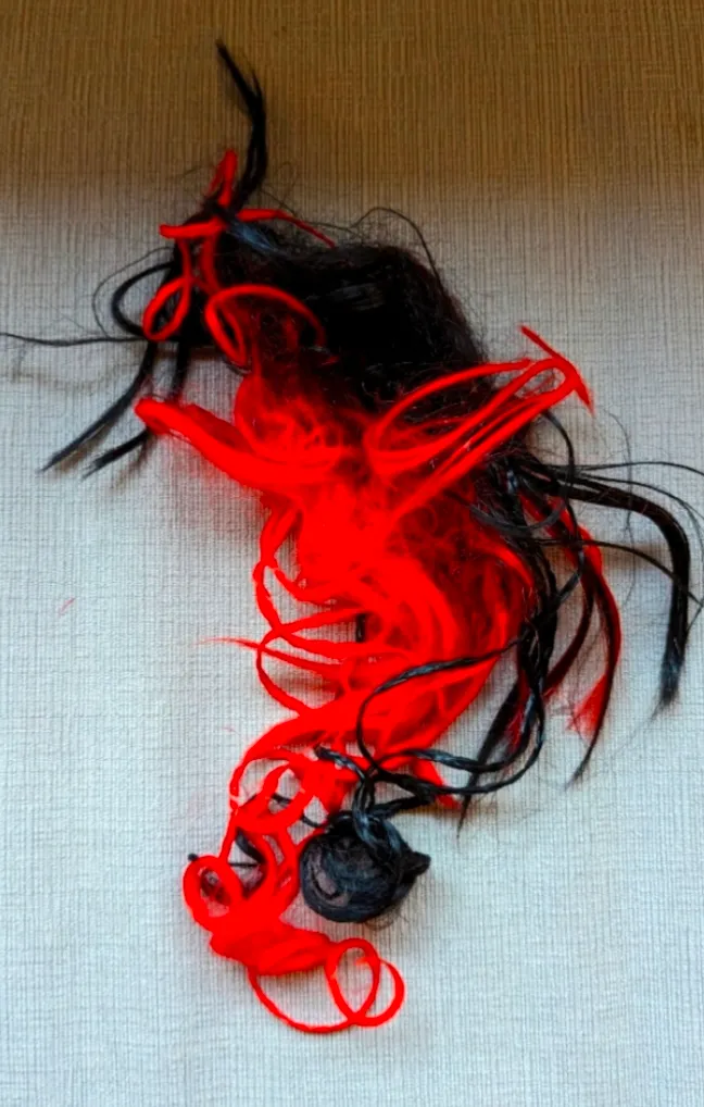 Red and Black Hair Piece Accessory (Costume) photo 1
