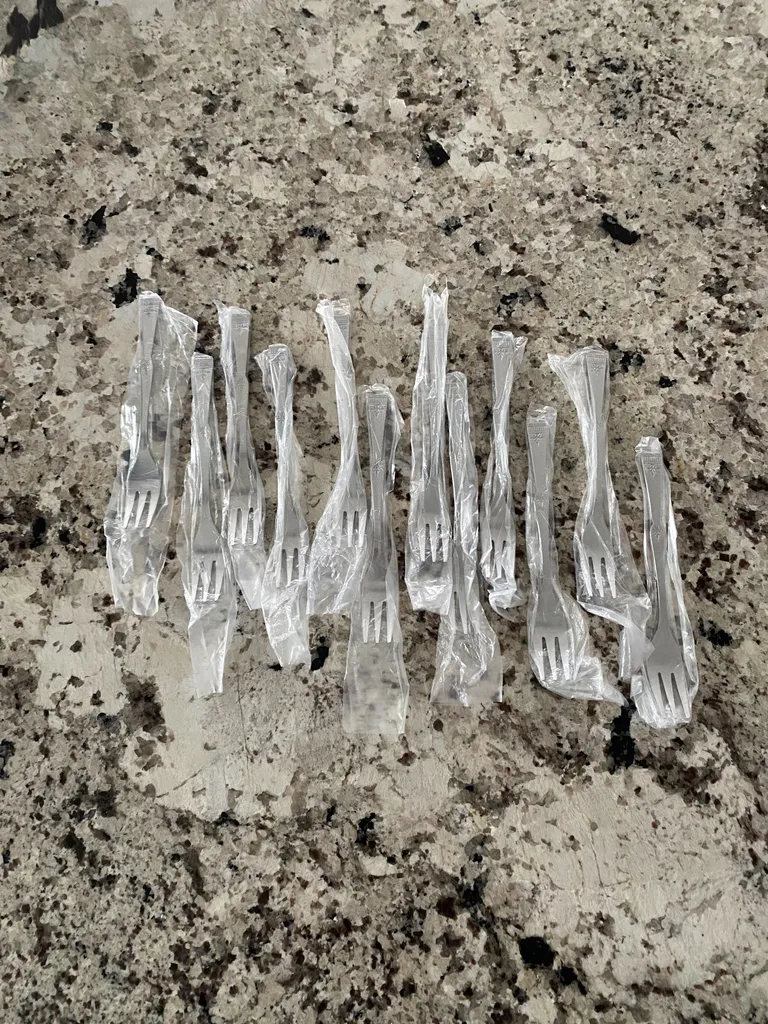 Brand new stainless steel dessert forks photo 1