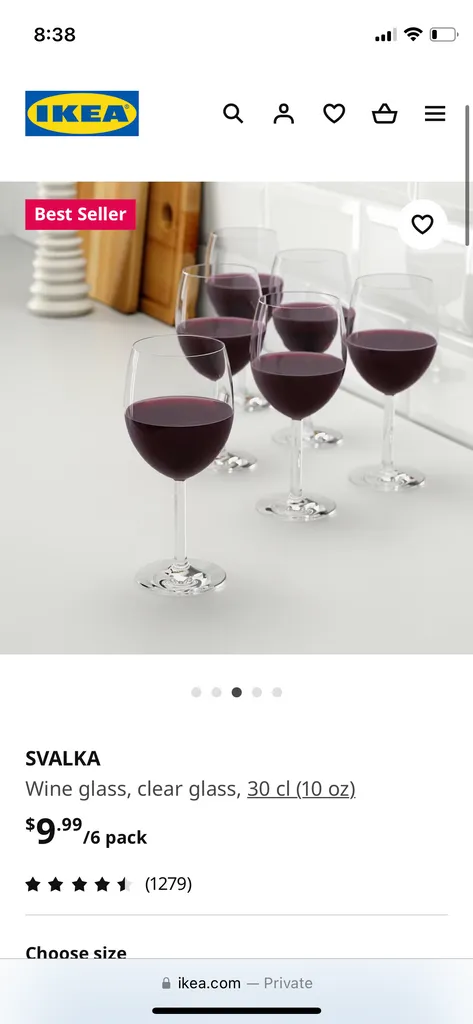 Ikea wine glasses (svalka 15oz) x38 photo 1