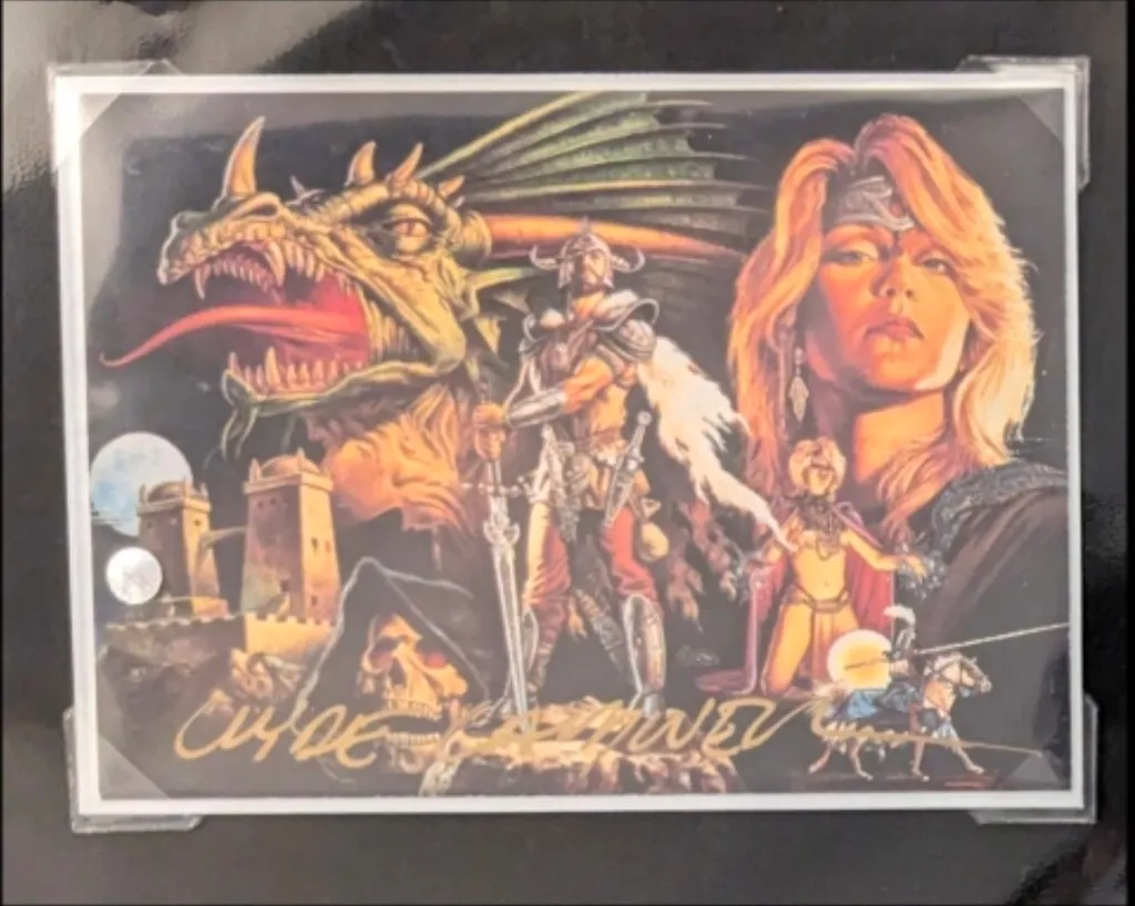 Autographed DnD Trading Card by Clyde Caldwell photo 1