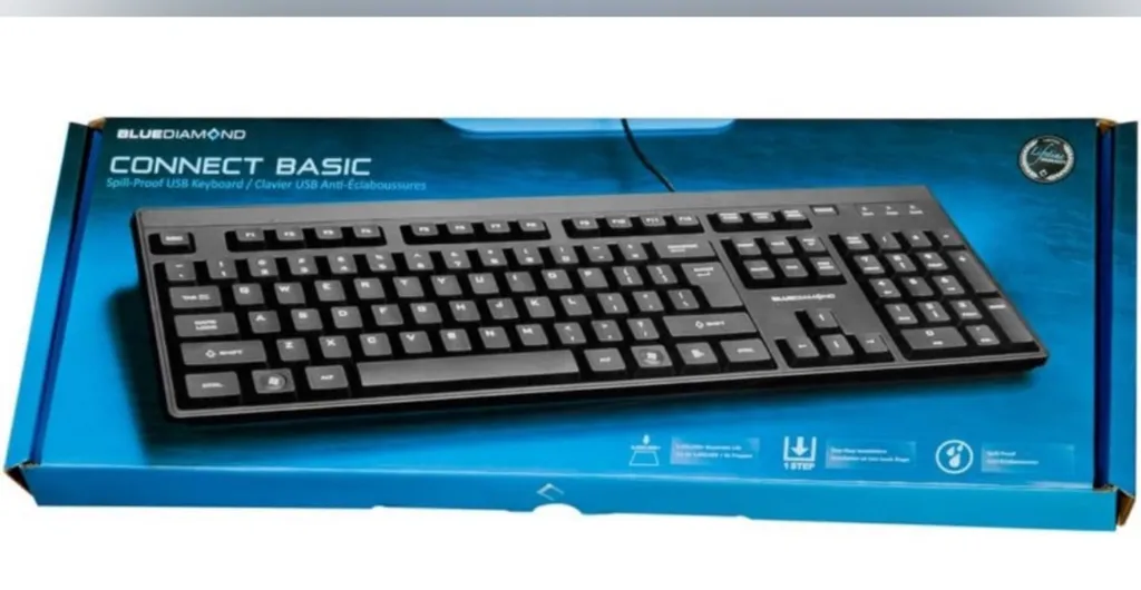 Blue Diamond Spill-Proof Wired Keyboard photo 1