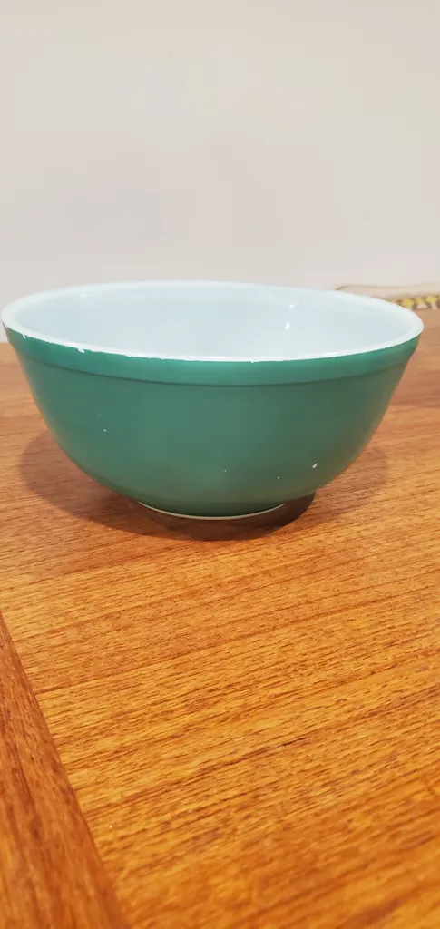 Vintage Pyrex Green Mixing Bowl photo 1